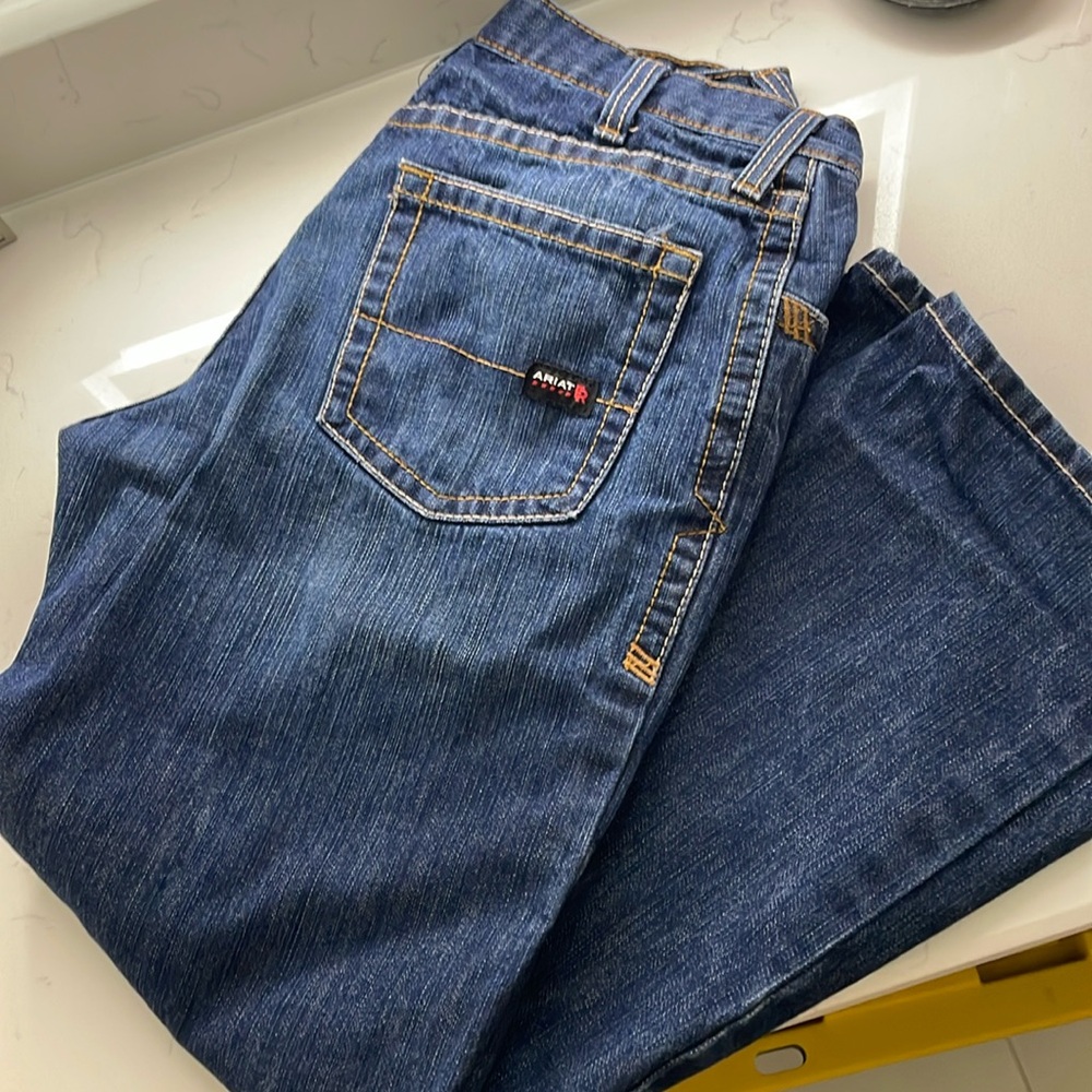 Men’s Ariat FR fire resistant denim blue jean pants